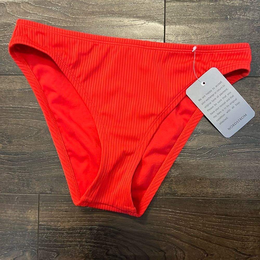 NWT Nordstrom Ribbed Bikini Bottom